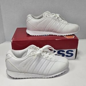 K-Swiss Botwin All-White Classic Sneakers Women's Size 6 1/2 6.5